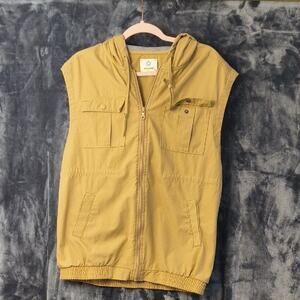 OffLine by Aerie Tan Hooded Vest XS